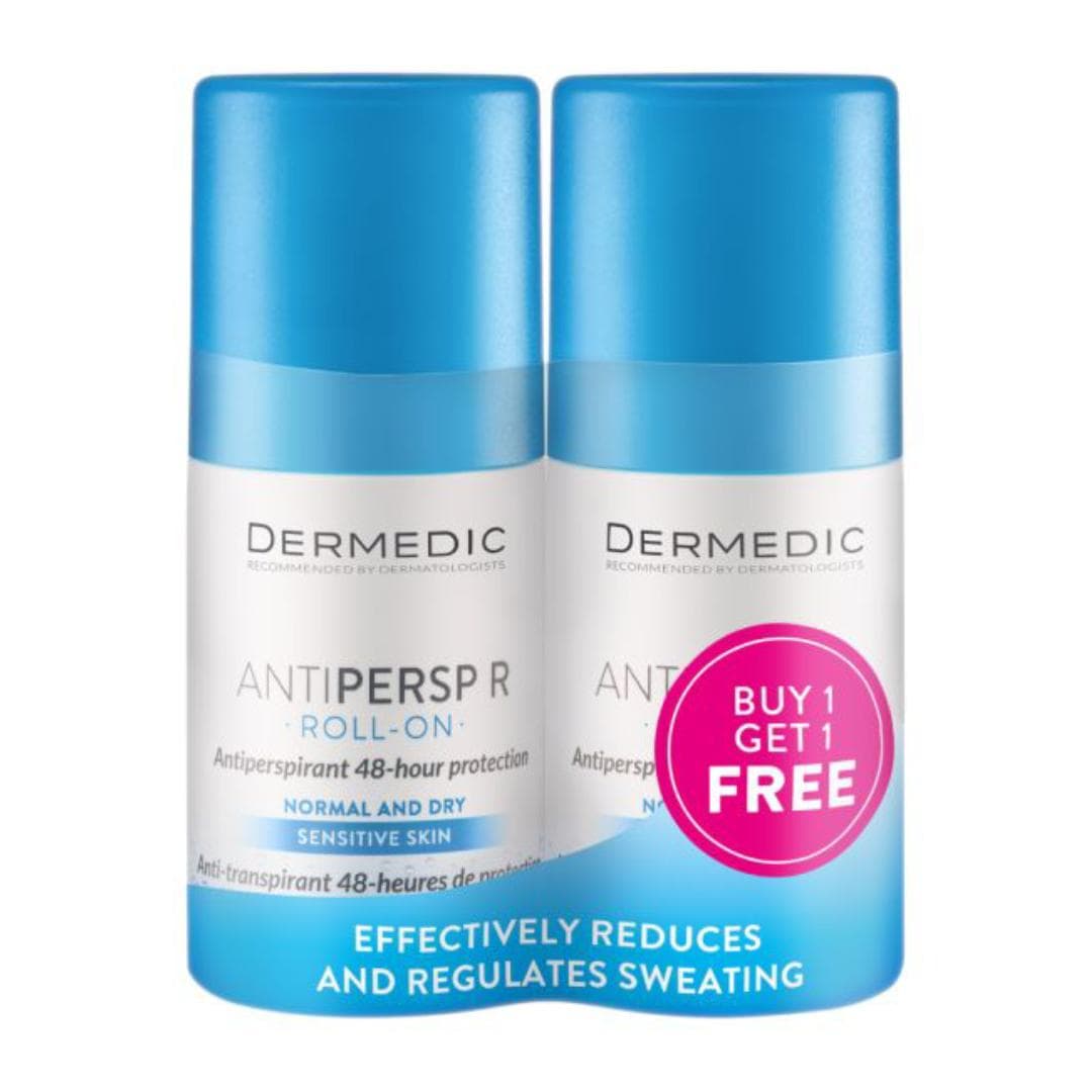 DERMEDIC Antipersp R Roll‑On Antiperspirant 1+1 Free - 60g