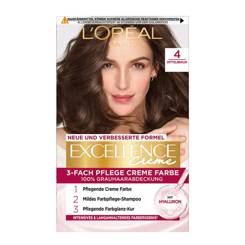 L'Oreal Excellence Crème Hair Color - 4 Brown