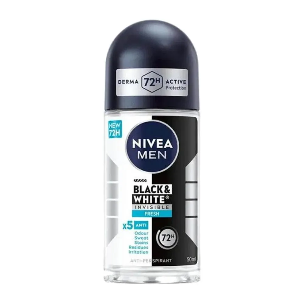 Nivea Roll-On Black & White Fresh Men Blue - 50ml