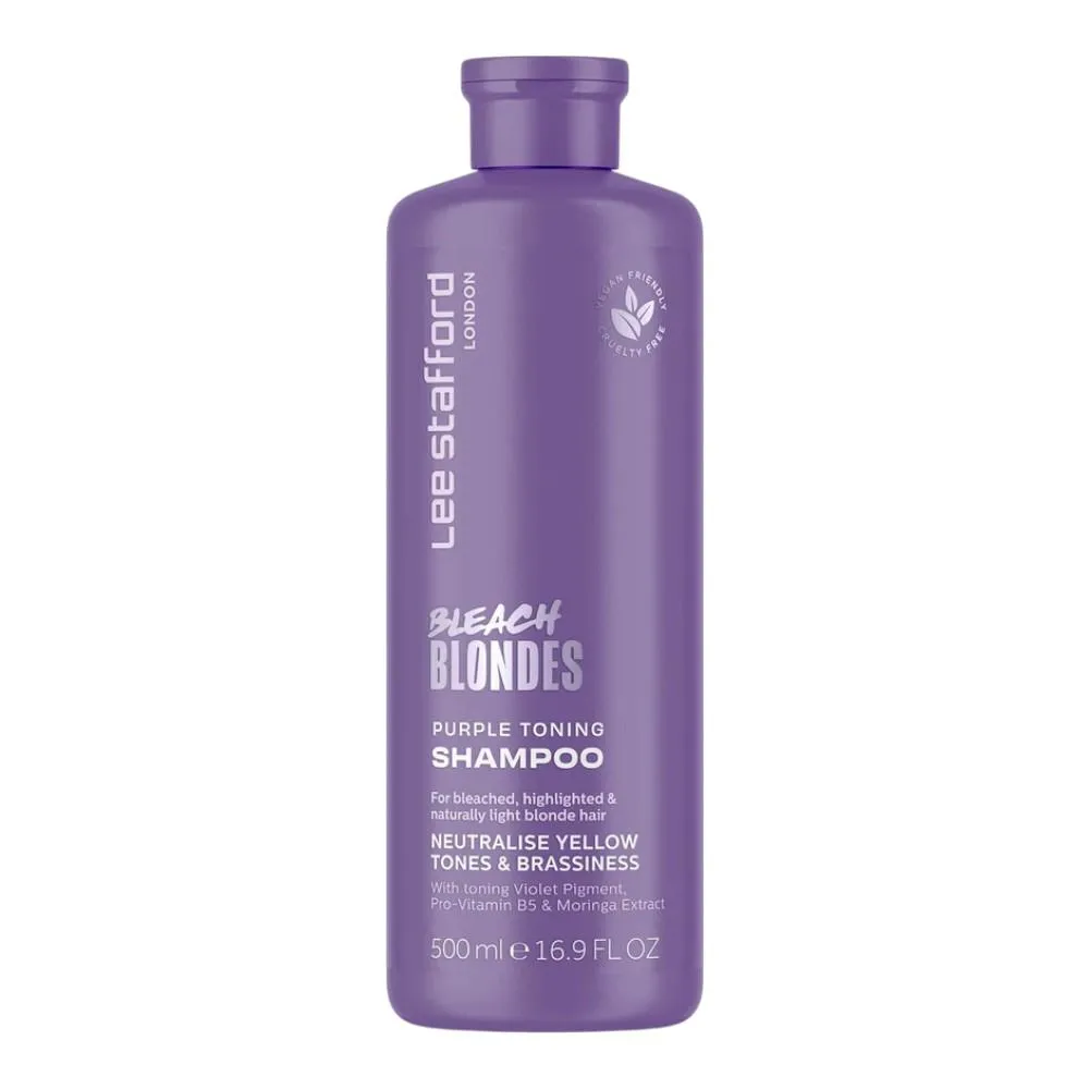 Lee Stafford Bleach Blondes Purple Toning Shampoo - 500ml