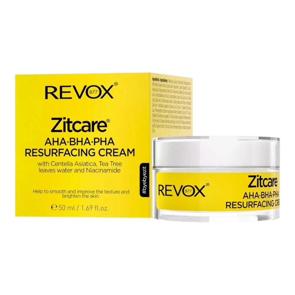 REVOX Zitcare* - AHA BHA PHA Rejuvenating Cream - 50ml