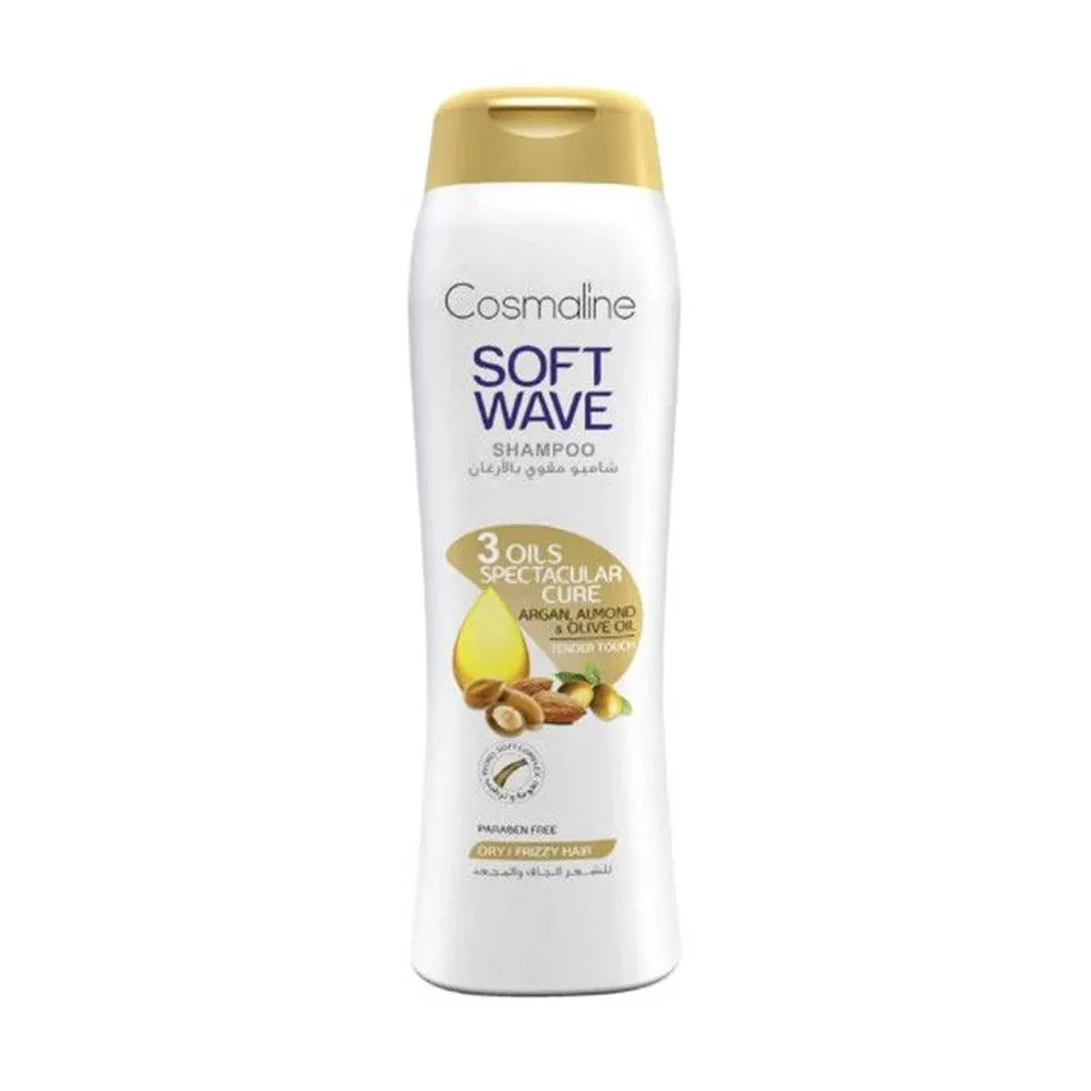 Cosmaline Soft Wave Shampoo Dry-Frizzy Hair 3 Oils - 400ml