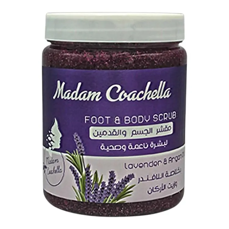 Madam Coachella Lavender & Argan For Foot & Body Scrub - 1200G