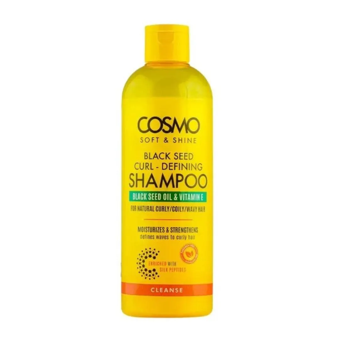 Cosmo Soft & Shine Black Seed Curl Defining Shampoo – 480 ml