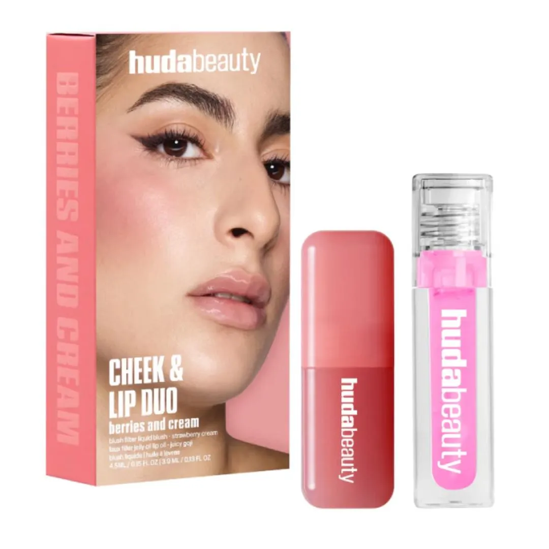 Huda Beauty Cheek & Lip Duo - Berries And Cream