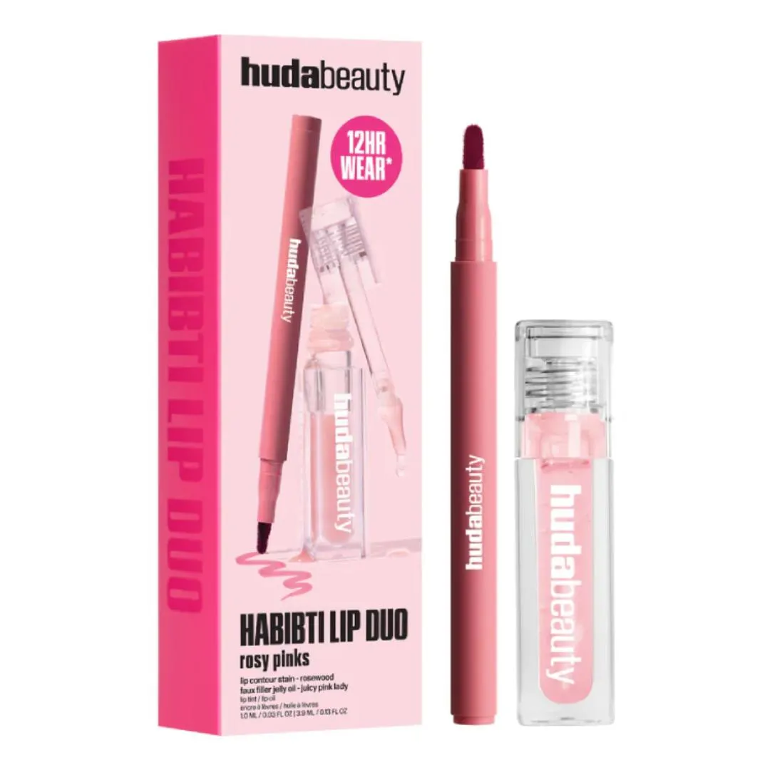 Huda Beauty Habibti Pink Lip Duo 