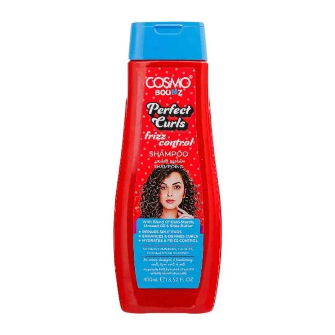 Cosmo Bounz Perfect Curls Frizz Control Shampoo - 400 ml
