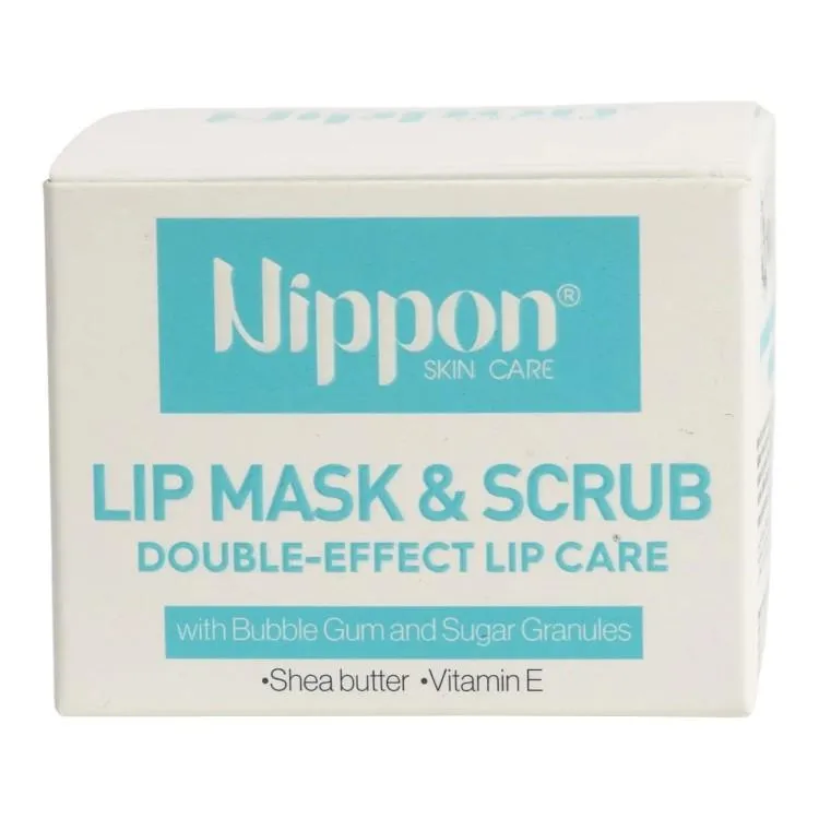Nippon Lip Mask & Scrub With Bubble Gum And Sugar Granules - 20g