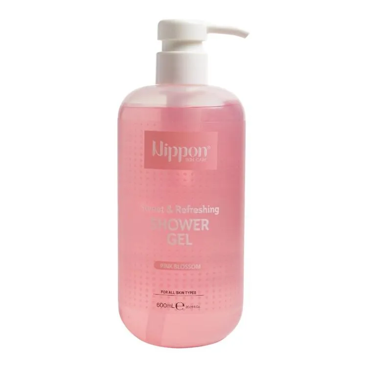 Nippon Sweet & Refreshing Shower Gel Pink Blossom - 600ml 