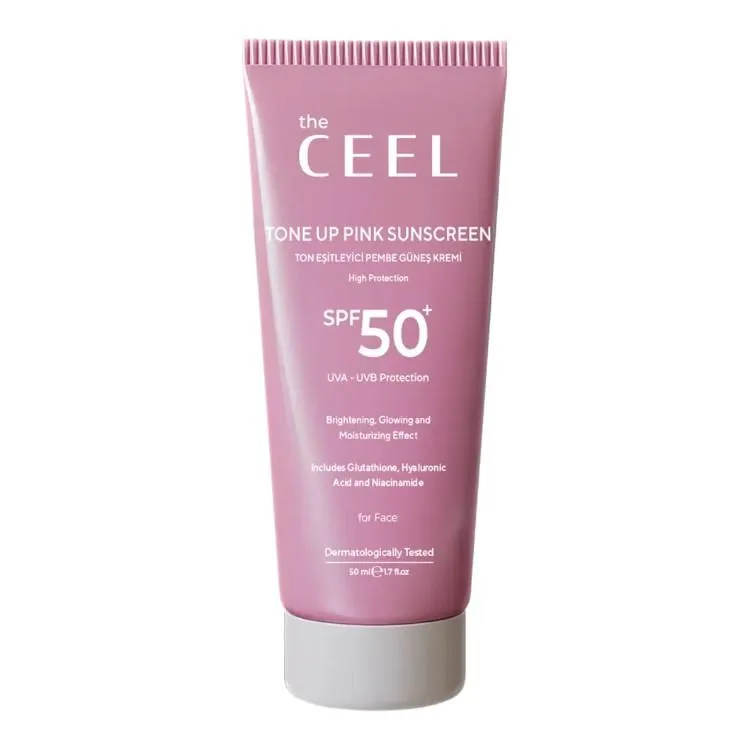 The Ceel SPF 50+ Tone Up Pink Sunscreen - 50ml