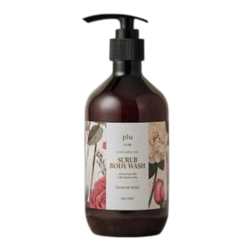 Plu Perfumed Spa Scrub Body Wash Damask Rose - 500g