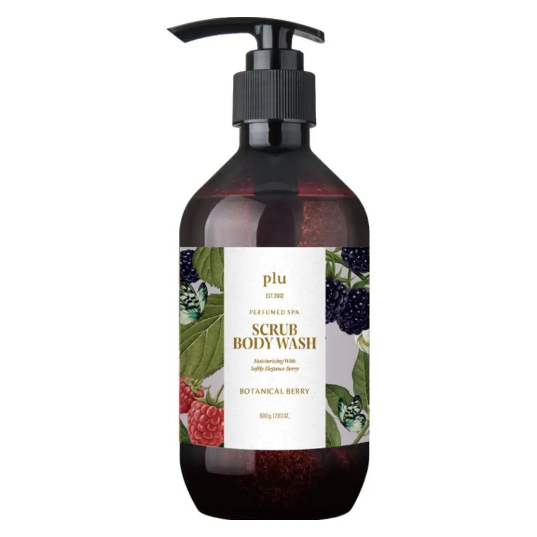 Plu Perfumed Spa Scrub Body Wash Botanical Berry - 500g