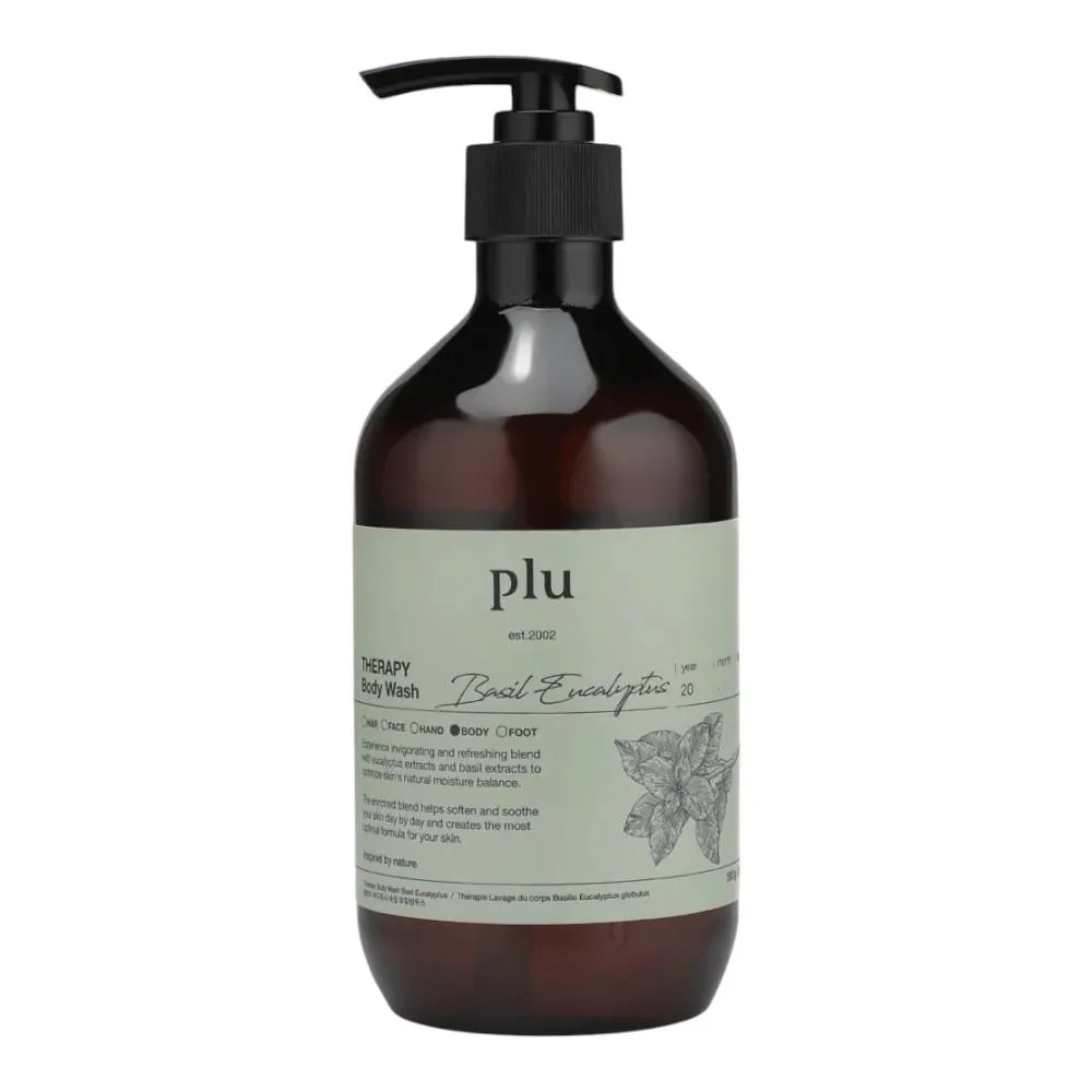 Plu Therapy Body Wash Basil Eucalyptus - 500g