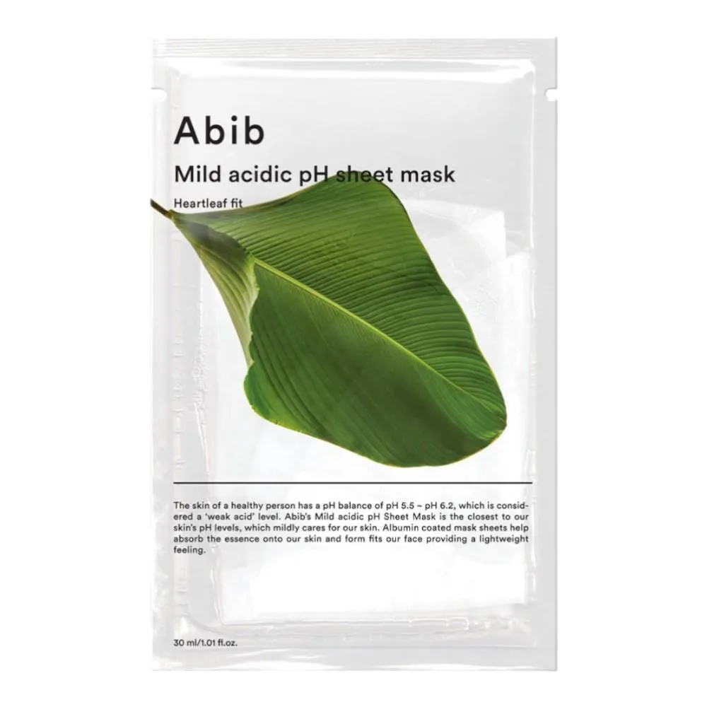 ABIB Mild Acidic pH Sheet Mask Heartleaf Fit