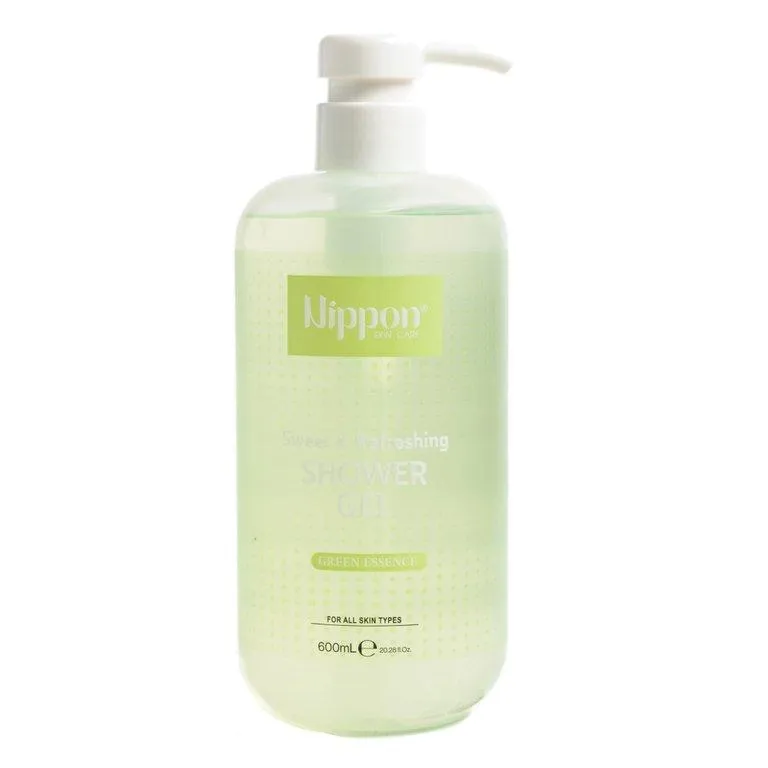 Nippon Sweet & Refreshing Shower Gel Green Essence - 600ml 