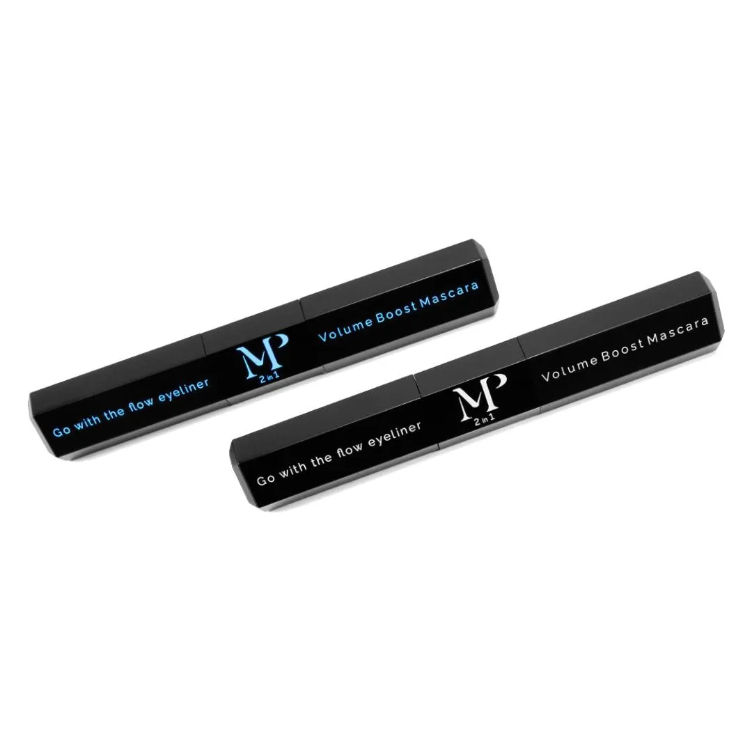 Mina Pearls Medical Volume Mascara & Go Flow Eyeliner 2 in 1 - 2 pcs