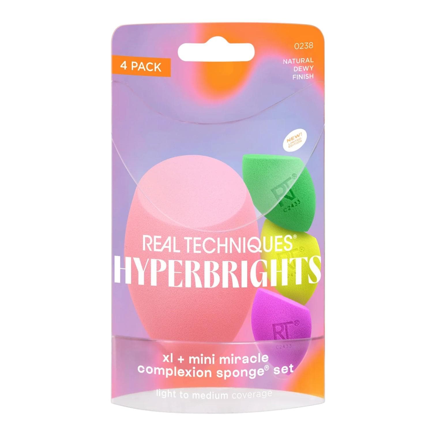 Real Techniques Hyperbrights XL + Mini Miracle Complexion Sponge Set