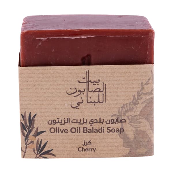 Bayt Al Saboun Al Loubnani Cherry Olive Oil Baladi Soap