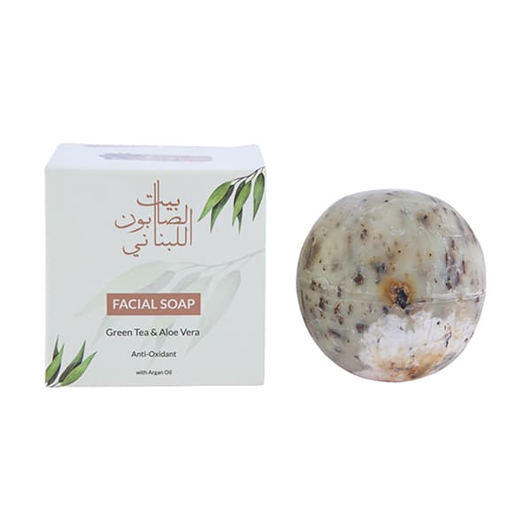 Bayt Al Saboun Al Loubnani Green Tea And Aloe Vera Face Soap