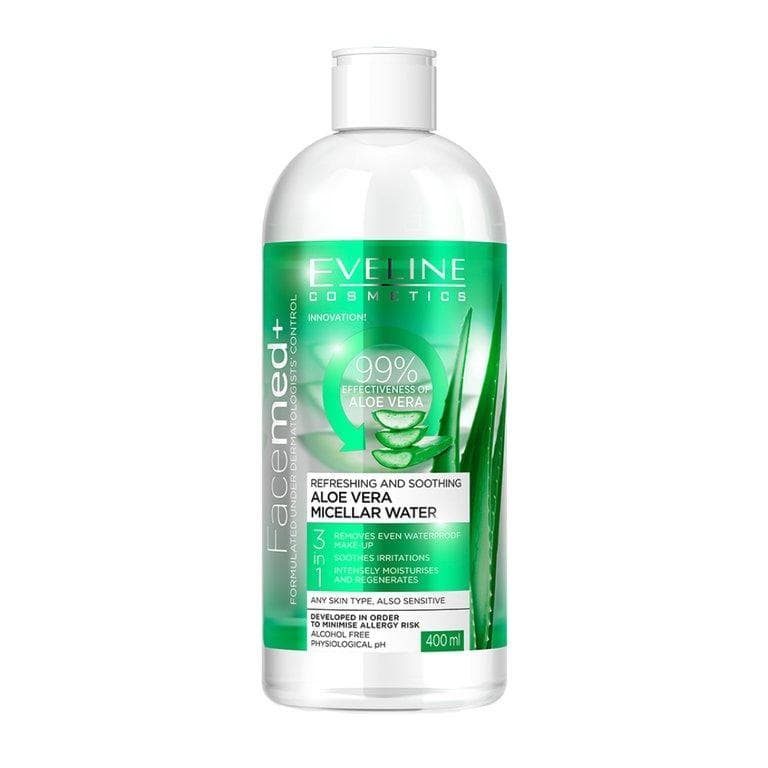 Eveline Facemed+ 3 In 1 Hyaluronic Aloe Vera Micellar Water