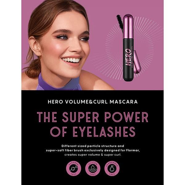 فلورمار ماسكارا هيرو لتكثيف وتجعيد الرموش