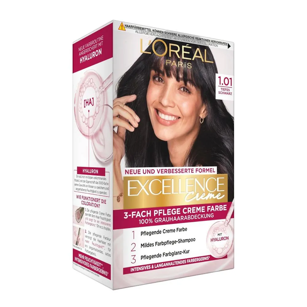 L'Oreal Excellence Crème Hair Color - 1 Black