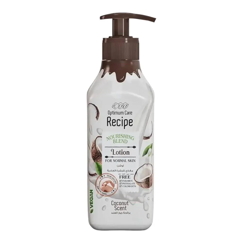 Eva Optimum Care Recipe Nourishing Blend Lotion For Normal Skin - Coconut Scent - 370ml