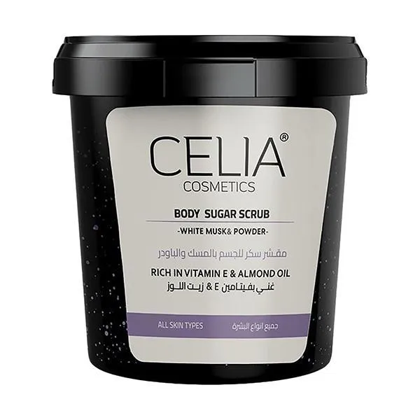 Celia White Musk and Powder Oil Sugar Body Scrub