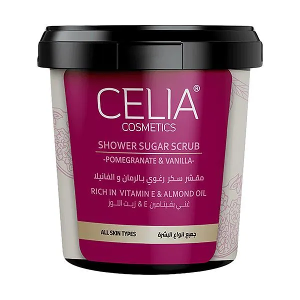 Celia Pomegranate Oil and Vanilla Foaming Sugar Body Scrub