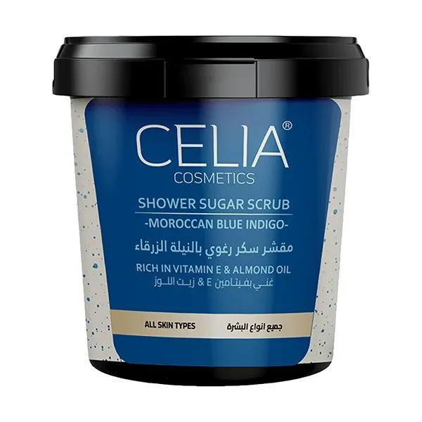 Celia Moroccan Blue Indigo Foaming Sugar Body Scrub