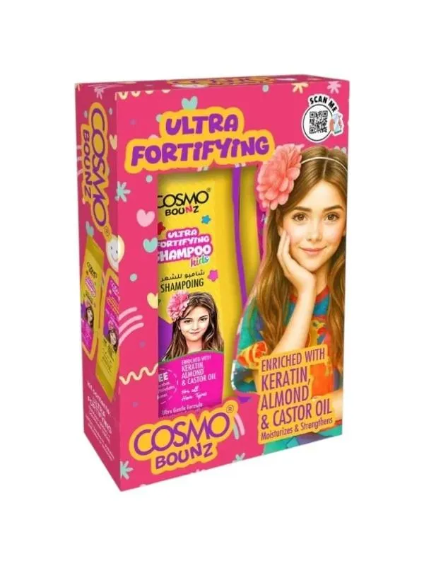 Cosmo Bounz Hair Care Ultra Fortifying Kids Shampoo & Conditioner