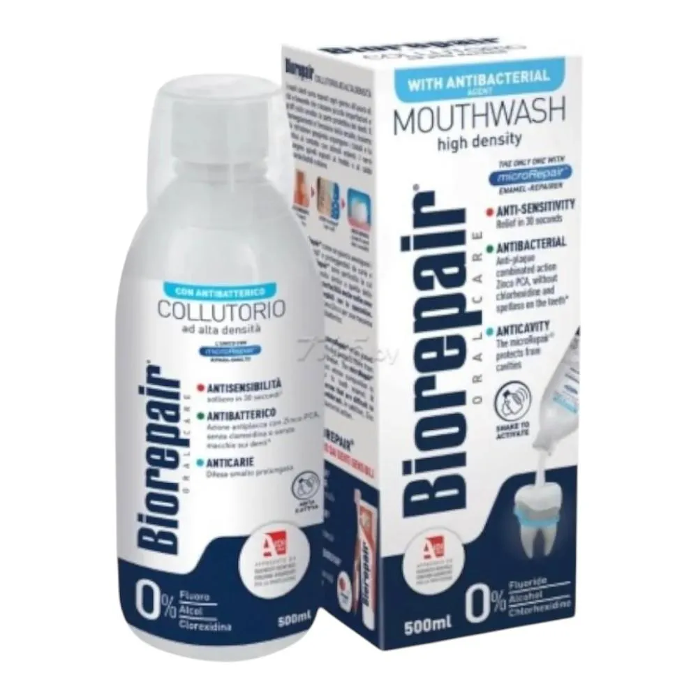 Biorepair Antibacterial Mouthwash - 500ml
