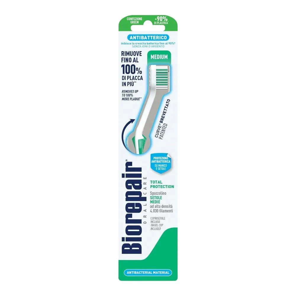 Biorepair Easy-Clean Medium Bristles Toothbrush