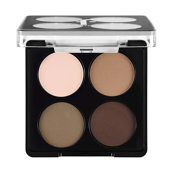 Flormar Fine Texture Matte Finish Sparkling 4 Pack Eyeshadow Palette - 004 Swiss Chocolate