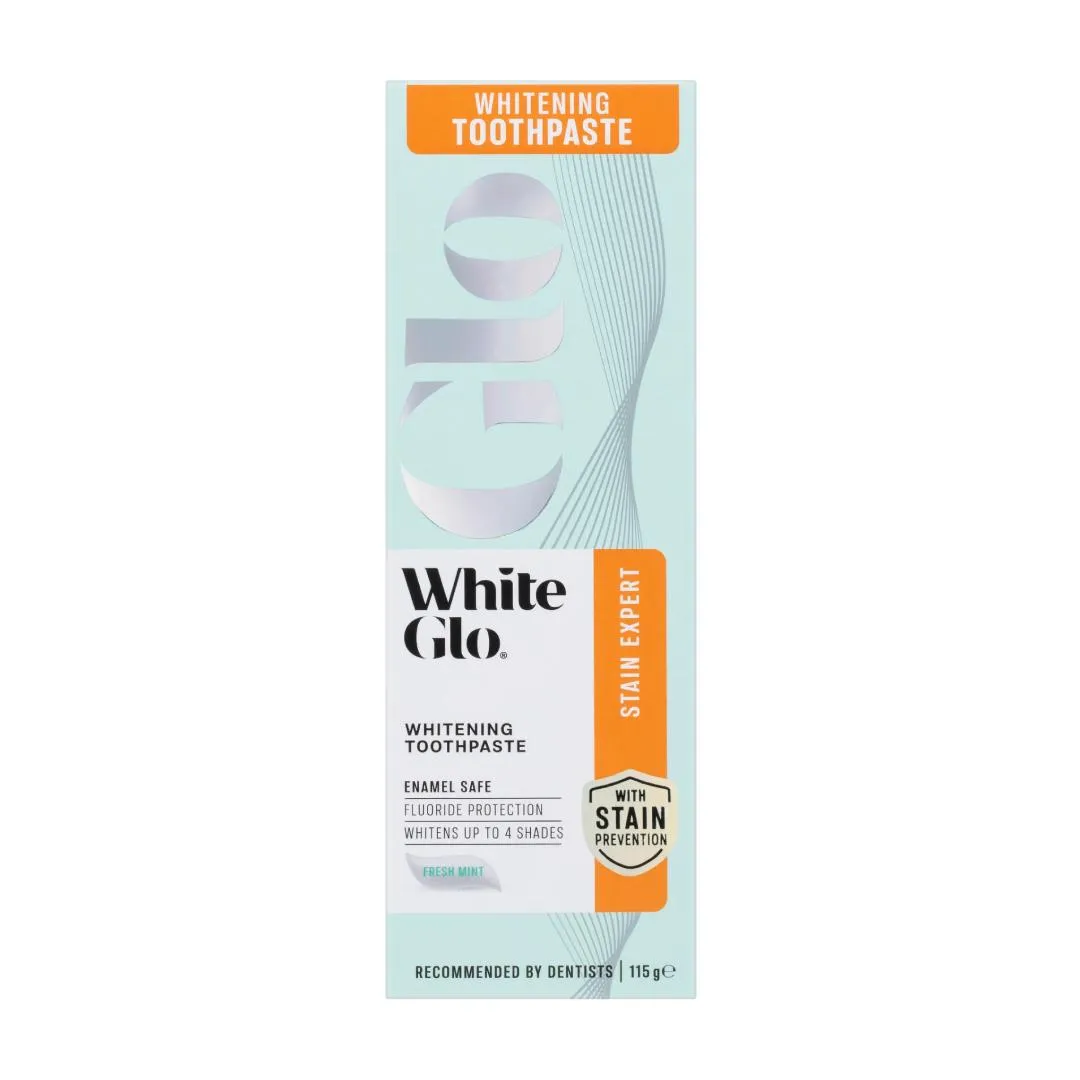 White Glo Stain Expert Whitening Toothpaste - 115 g